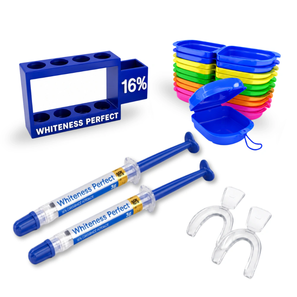 Whiteness Perfect 16% – 2 seringas + 1 par de moldeiras
