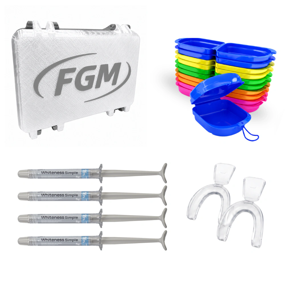Kit completo com estojo – Kit completo Whiteness Simple 16%