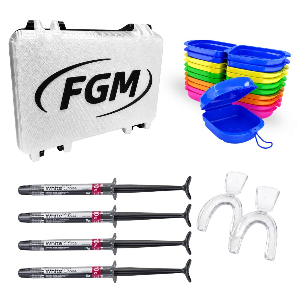 Kit completo com estojo – Kit completo White Class 10%