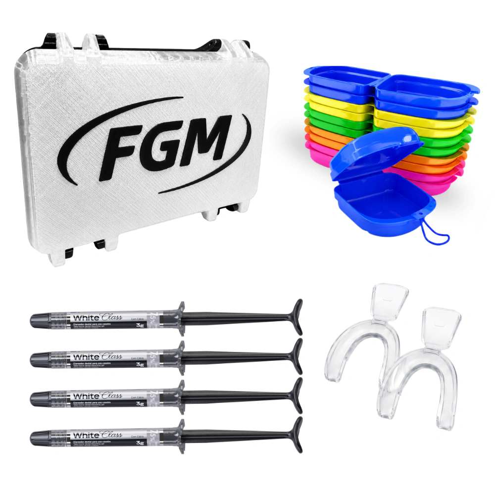 Kit completo com estojo – Kit completo White Class 7,5%