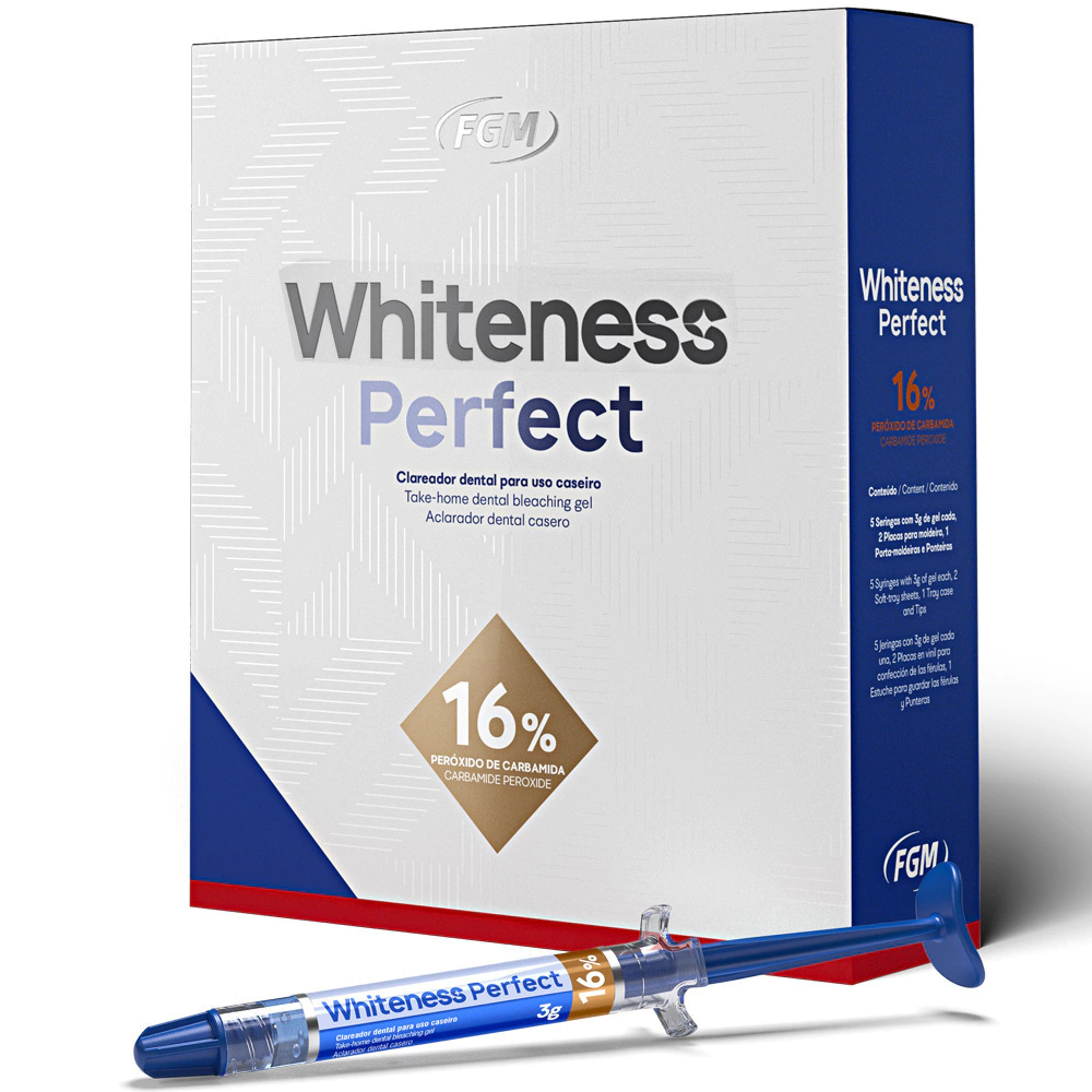 Whiteness Perfect 16% – kit com 4 seringas