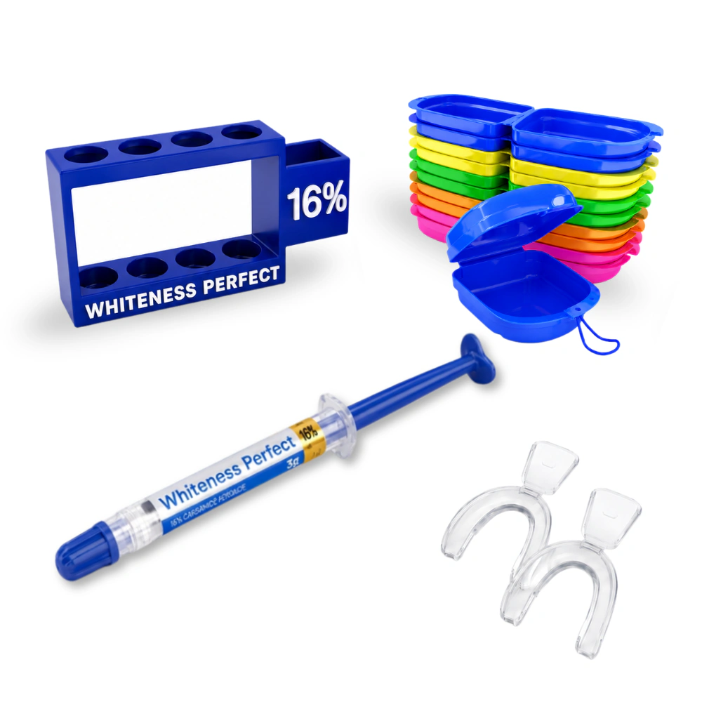 Whiteness Perfect 16% – 1 seringa + 1 par de moldeiras