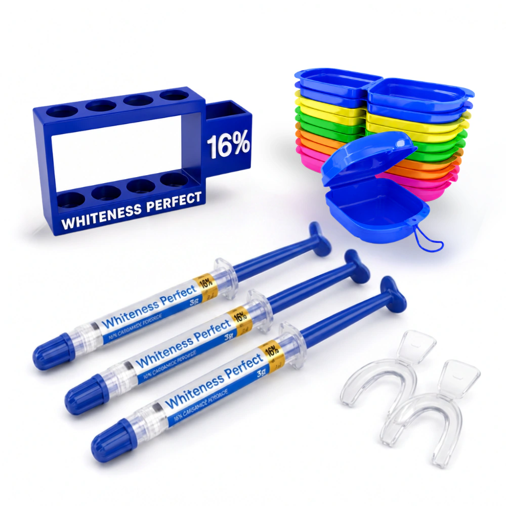 Whiteness Perfect 16% – 3 seringas + 1 par de moldeiras