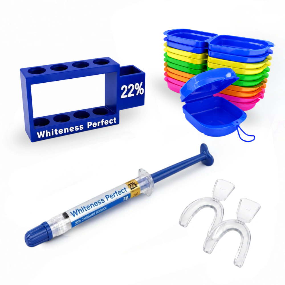 Whiteness Perfect 22% – 1 seringa + 1 par de moldeiras