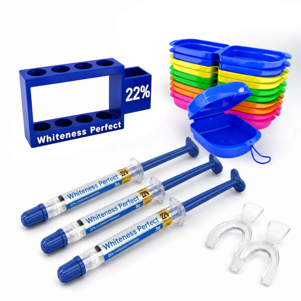 Whiteness Perfect 22% – 3 seringas + 1 par de moldeiras