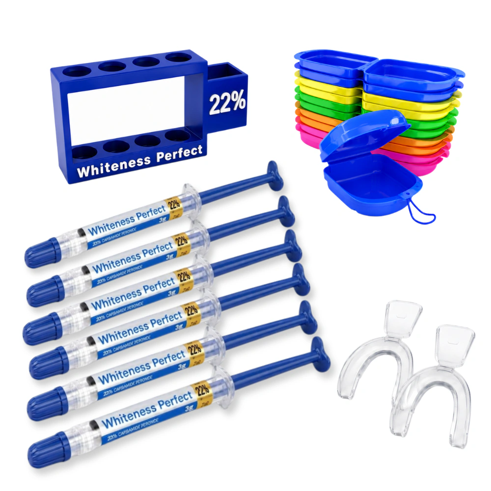 Whiteness Perfect 22% – 6 seringas + 1 par de moldeiras