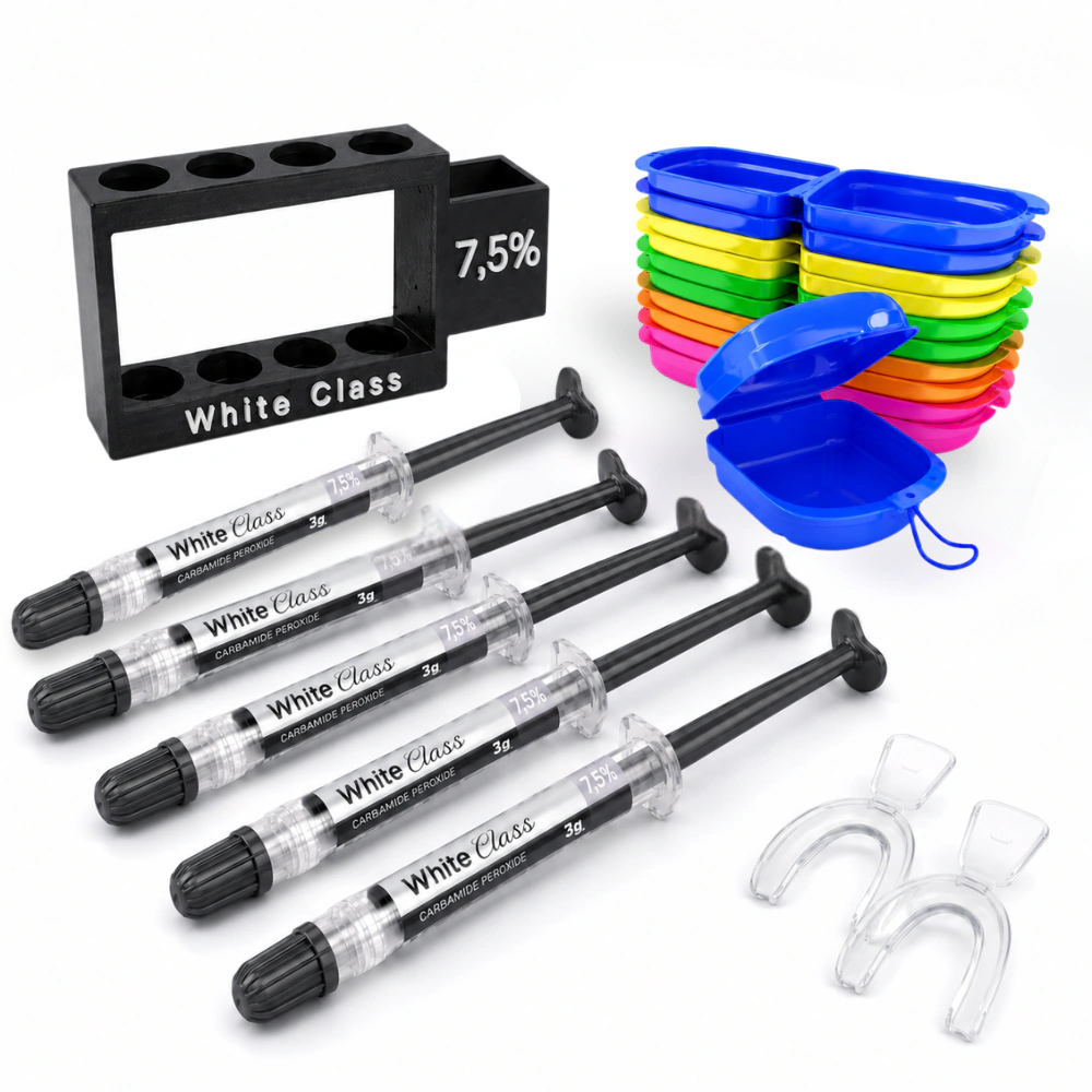 White Class 7,5% – 5 seringas + 1 par de moldeiras
