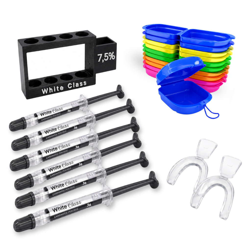 White Class 7,5% – 6 seringas + 1 par de moldeiras
