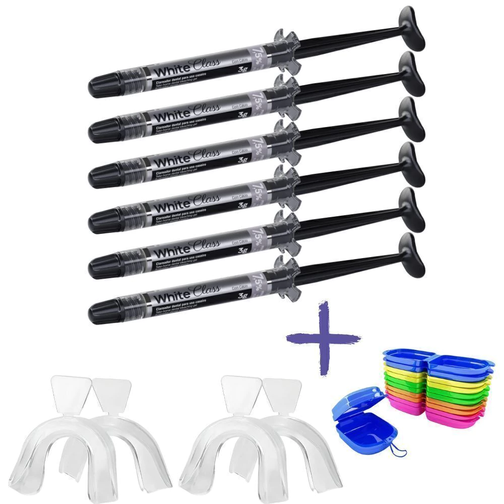 White Class 7,5% – 6 seringas + 2 pares de moldeiras