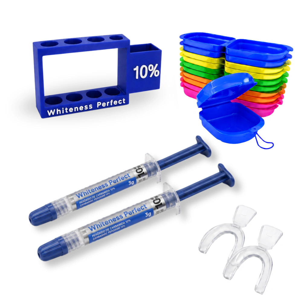 Whiteness Perfect 10% – 2 seringas + 1 par de moldeiras