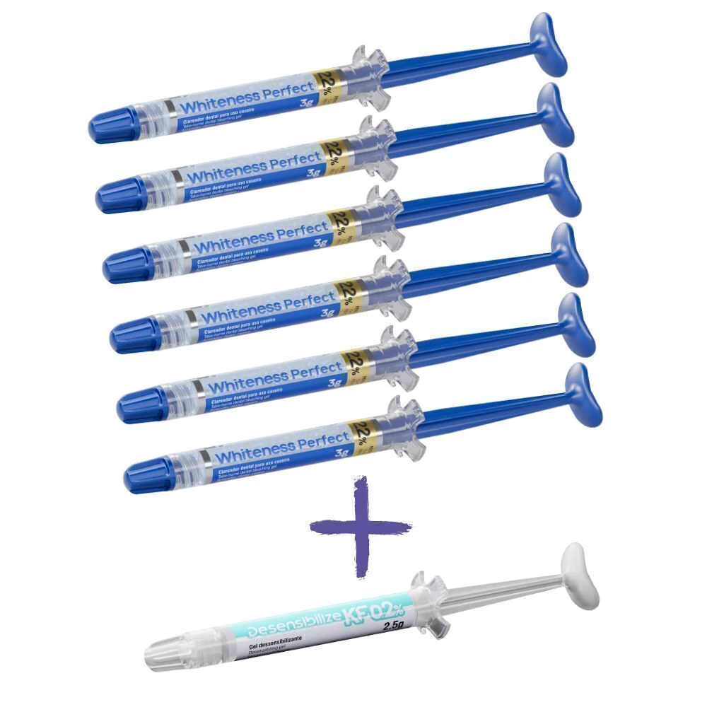 Whiteness Perfect 22% – 6 seringas + dessensibilizante