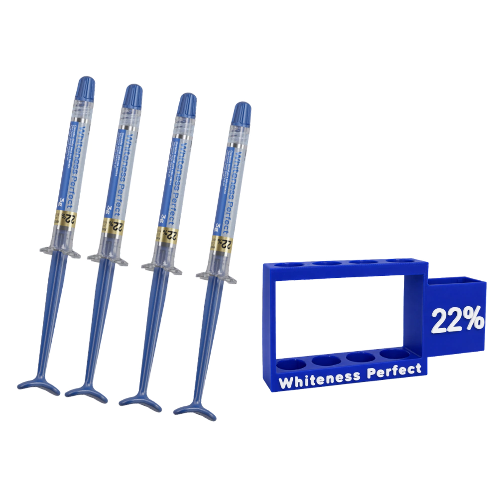 Whiteness Perfect 22% – 4 seringas + suporte