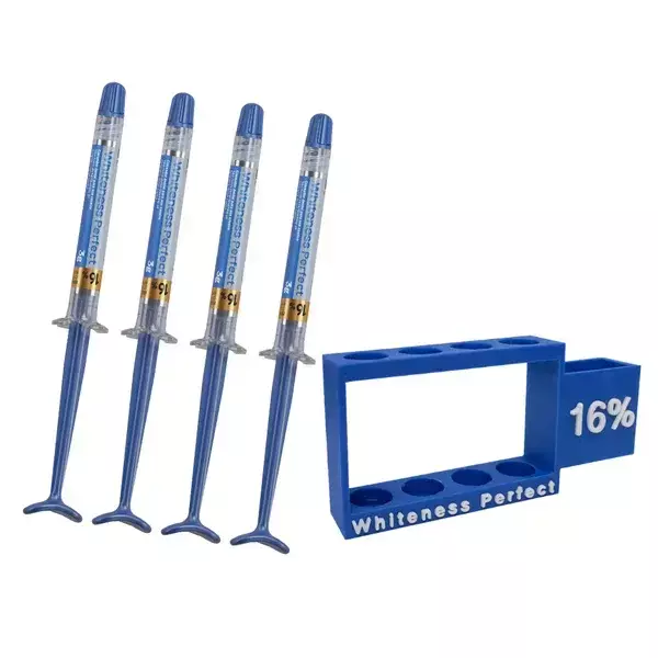 Whiteness Perfect 16% – 4 seringas + suporte