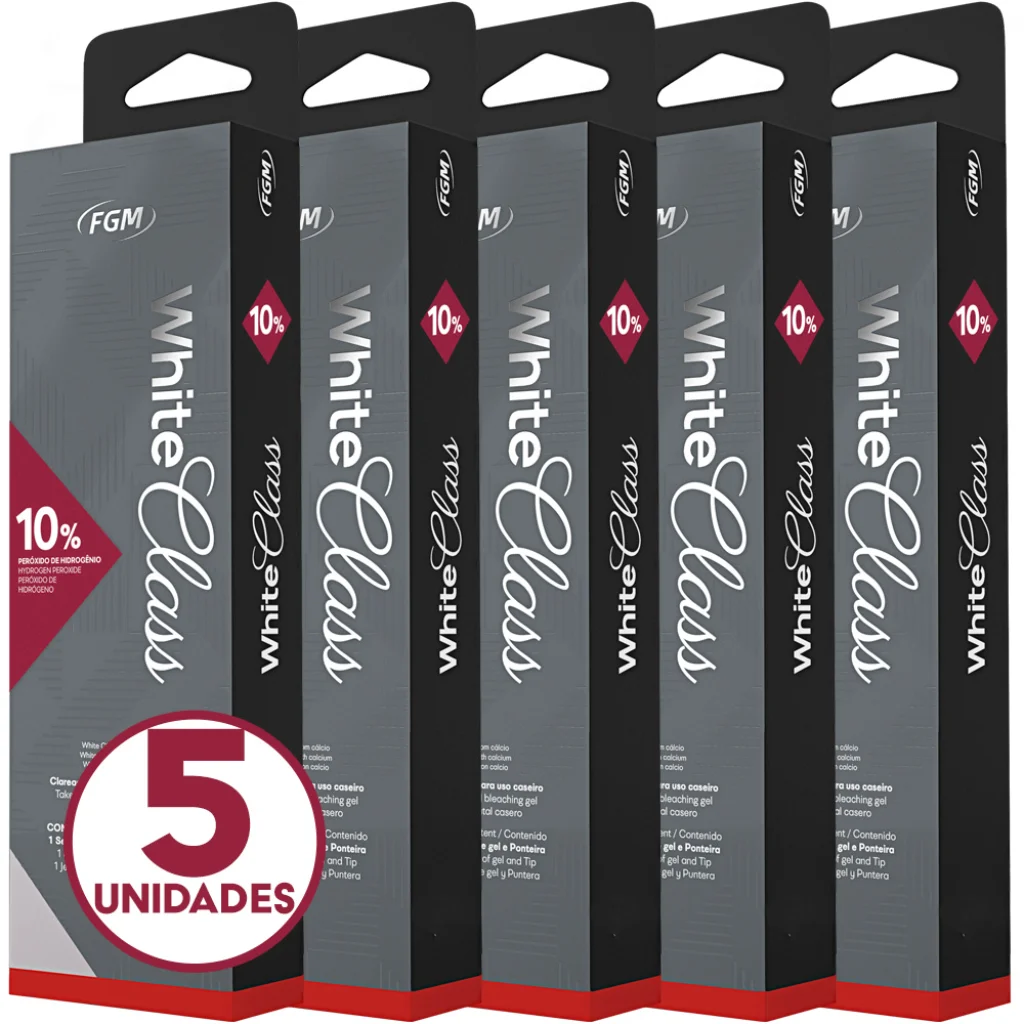 Clareador Dental White Class 10% FGM – 5 seringas