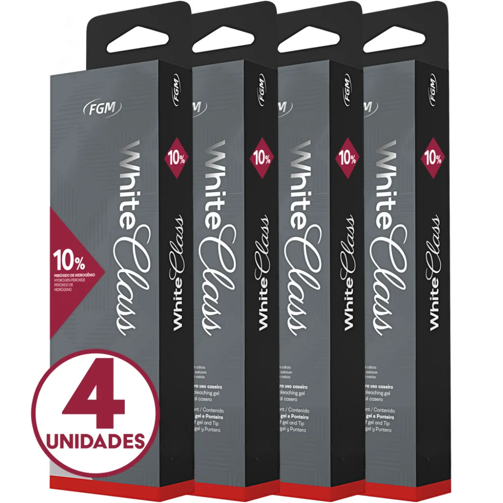 Clareador Dental White Class 10% FGM – 4 seringas