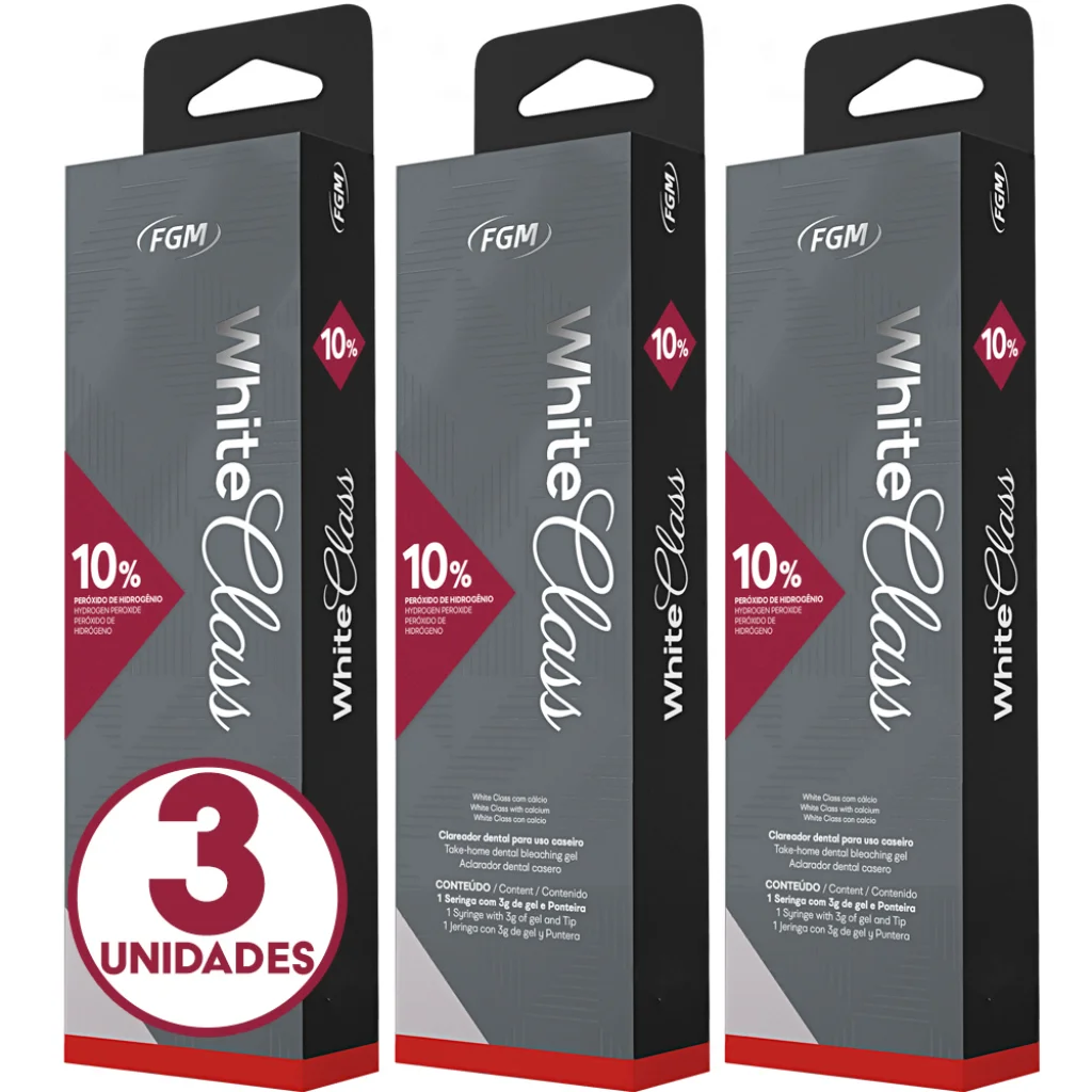 Clareador Dental White Class 10% FGM – 3 seringas