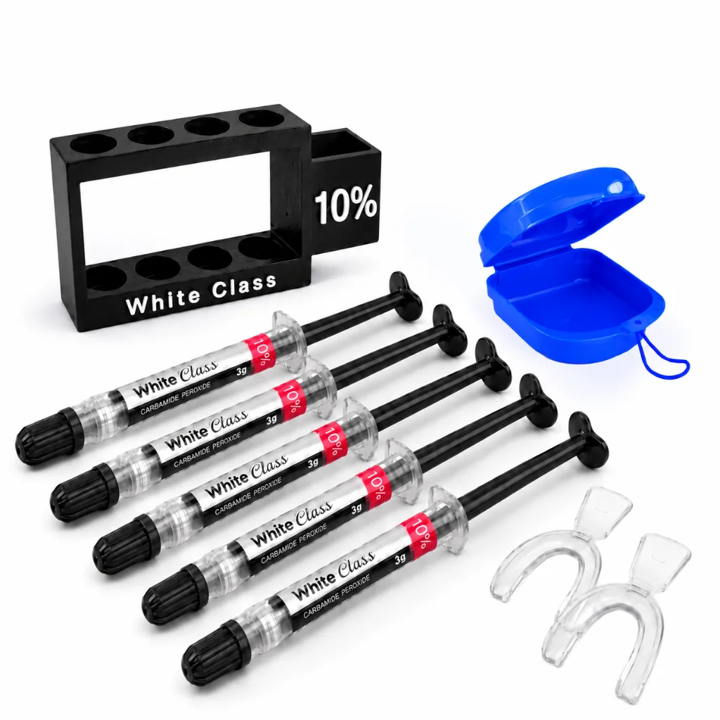 Clareador Dental White Class 10% FGM – 5 seringas + 1 par de moldeiras